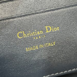Christian Dior 30 Montaigne Mini Bucket Bag with Drawstring Dark Blue